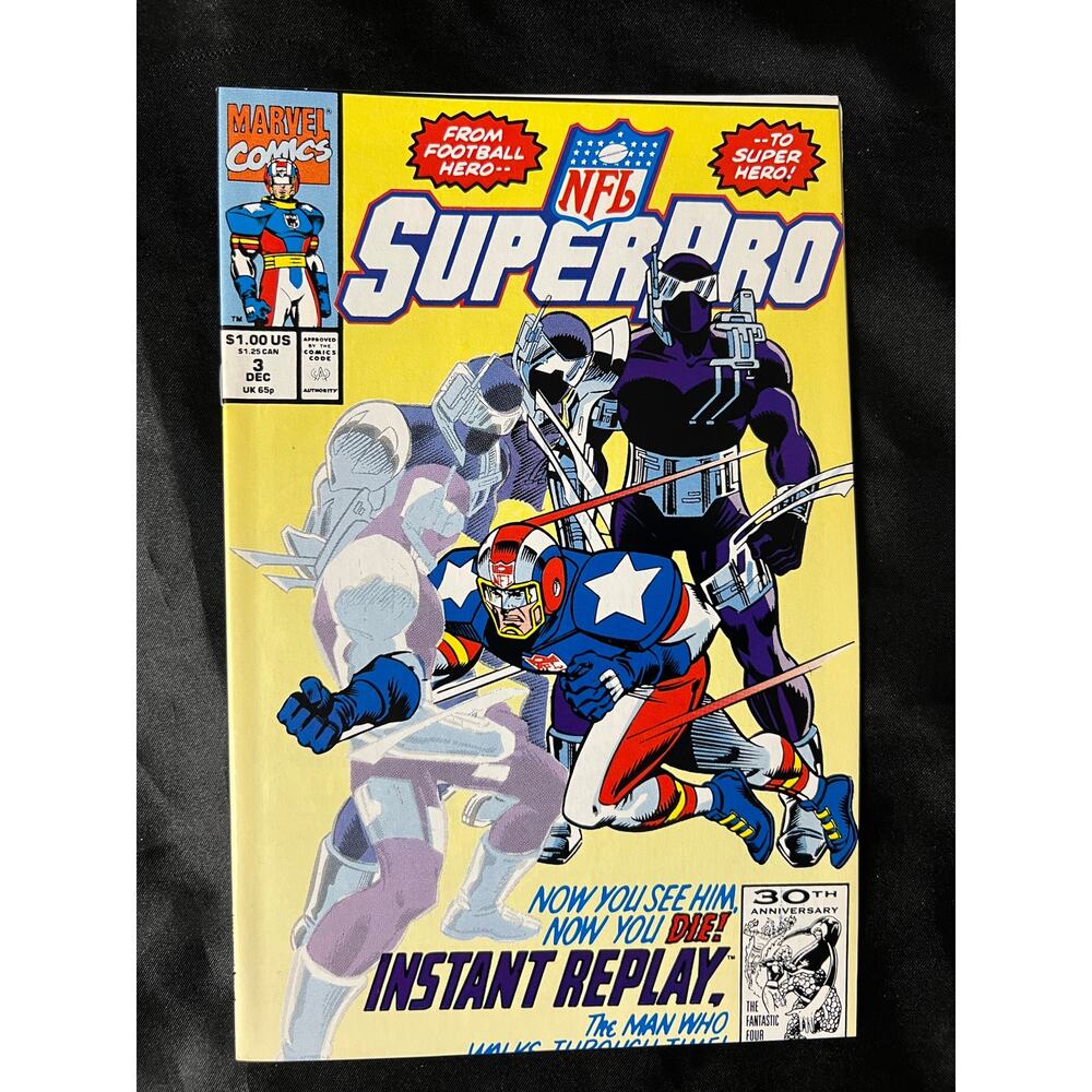 VINTAGE 1991 Marvel "NFL SUPERPRO" #3 - M - Never Opened!